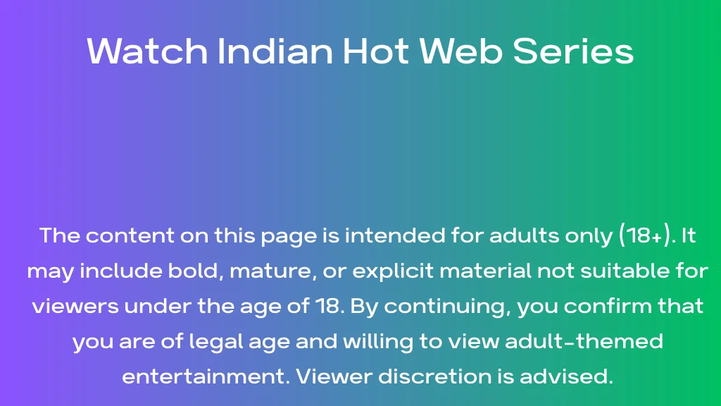 Indian Hot Web Series